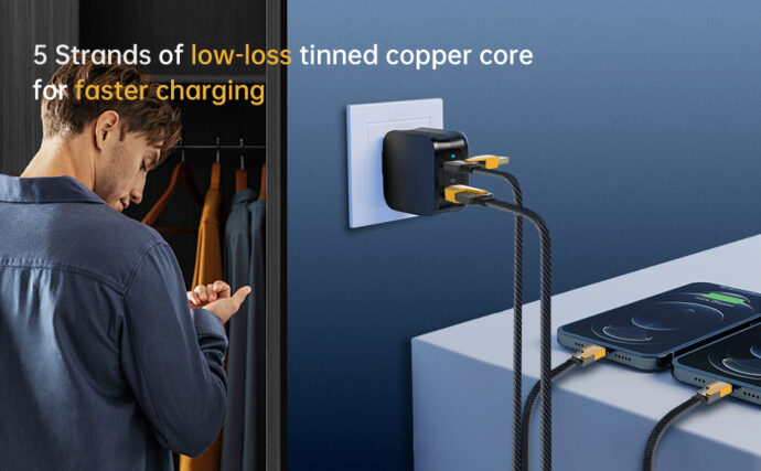 ⁦CABLE ANKER 4EN1 FOR IOS/ANDROID 65+27W⁩ - الصورة ⁦9⁩