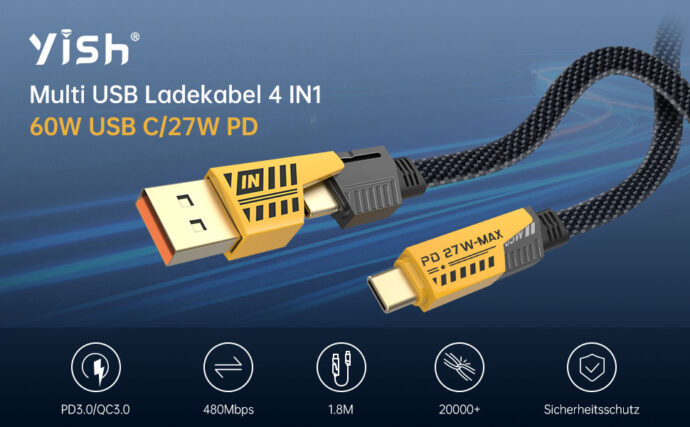 ⁦CABLE ANKER 4EN1 FOR IOS/ANDROID 65+27W⁩ - الصورة ⁦2⁩